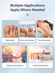 Cofoe 177英寸/450厘米防水绷带透气自粘胶带无纺布纱布绷带弹性绷带卷急救运动绷带适用于急救包 - 白色 - 查看 5