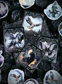 1 件深色系列涂鸦贴纸，个性化创意 DIY 笔记本电脑贴纸、墙壁贴纸、装饰贴纸 - 均碼 - 查看 10