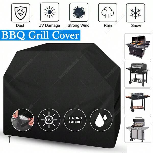 Oxford Fabric Heavy Duty BBQ Cover Waterproof Barbecue Grill Protector Outdoor Covers  145x61x117cm