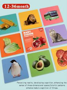 Black & White Flash Cards For Newborn Babies Visual Stimulation, 0-36 Months Infant Colorful Tracking Cards, Educational Cognitive Cards - Visual Cards - View 10