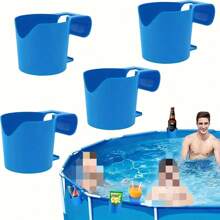 1pc Of Poolside Cup Holder, Plastic Drink Holder, Suitable For Swimming Pool, Stylish Ground Pool Drink Holder, Suitable For Parties, Suitable For Most Frame Pools, Includes Multiple Components - Pool Accessories