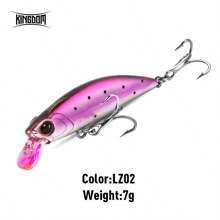 KINGDOM Kingdom Sinking Minnow Wobblers 45/60mm 3.6/7g Far Casting Fishing Lure For Pike/Trout/Bass Crankbaits Slim Body Hard Jerkbaits