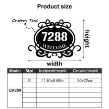 1pc Custom Vintage Metal Doorplate Decorative Art, Rural Street Nameplate Wall Decorations - Personalized Door Numbers And Text - Wall-Mounted Multifunctional Address Signs, House Numbers, Outdoor Address Signs, Farmhouse Door Art Gifts Birthday Graduation - Multicolor - View 22