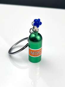 1 个创意汽车氮气瓶模型钥匙扣汽车配件包饰背包适合学校使用 - 彩色 - 查看 4