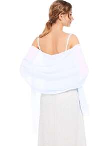 Damen Chiffon Schals und Tücher für Abendkleider, eleganter, weicher, transparenter Chiffon Braut Hochzeitsschal