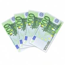 100/200 11*6.15cm Copy 100€, 100pcs 14*8cm Old And New Copy € 100 Denomination Counterfeit Banknote Props Paper Origami Props,Euro Shape Fake Money Commemorative Display Prop Paper
