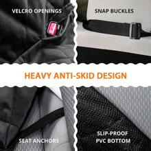 Seat Cover Rear Back Car Pet Dog Travel Waterproof Bench Protector Luxury - Black - View 7