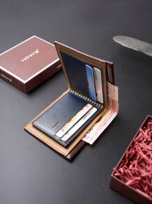 HOVI'S Vintage Casual Men's Wallet Business Large Capacity Short Wallet Ideal For Daily Use And Travel Vintage Purse