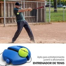 Tennis Trainer, Tennis Base With A Rope, Self-Study Tennis Rebound Player With Baseboard Trainer, Tennis Training Aid Tool - Blue - View 7