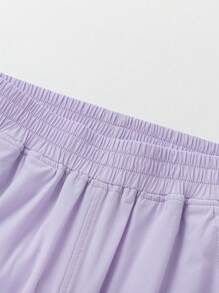 Balabala Tween Girl' Straight-Leg Pants, Lightweight Summer Sports Trousers, 2025 - Pink Purple - View 3