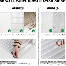 Aadesh 3D PVC Plastic Wall Panels, Suitable For Interior Wall Decoration, Waterproof And Heat-Resistant, With Grooved Texture. Ideal For Living Rooms, Halls, Bedrooms, Hotels, Offices, Game Rooms, And TV Accent Walls. 30cm * 30cm (Includes Installation Accessories). - 灰色小橫條30片 - 查看 9