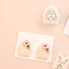 1pc/3pcs Easter Clay Cutters, Polymer Clay Cutters, Rabbit Clay Earring Cutters, Egg Clay Cutter Set, Polymer Clay Earring For Earring Making, Jewelry Making Kits