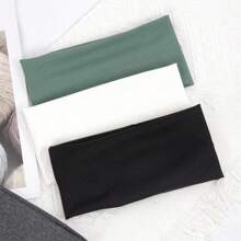 Bandas elásticas de unicolor para el cabello para mujeres y hombres, diadema para correr, fitness, deportes, yoga, accesorios de diadema para niñas