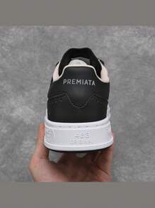 2025新款Premiata商务运动休闲时尚轻奢校园鞋黑白 - 黑與白 - 查看 5