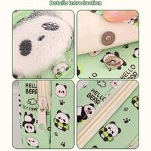 1pc Large Capacity Nine-Layer Pencil Case, Student Stationery Pencil Case, Stationery Storage Bag, School Supplies, Back To School Gift, (The Pattern On The Pen Bag Is Random, Only The Pen Bag Is Sold, Stationery Stickers Are Not Included)