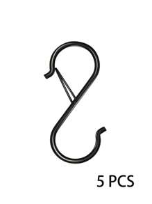 10 PCS Anti-Drop S Hooks For Hanging, 3.5 Inch Heavy Duty Metal S With Buckle S Shaped Hooks In Pot, Rack, Closet, Kitchen, Bathroom, Garden And Closet Organize For Hanging Plants, Clothes, Kitchen Utensil, Pots And Pans