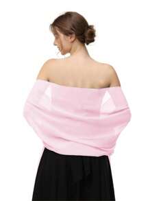 Damen Chiffon Schals und Tücher für Abendkleider, eleganter, weicher, transparenter Chiffon Braut Hochzeitsschal