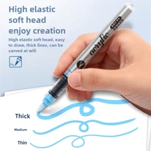120/80/60/48/36/24/12 Pcs/Set Acrylic Marker Pens, Soft Tip Liquid Marker Pens For Students, Non-Transparent Overlapping Watercolor Pens, High-Quality Art Supplies For DIY, Marking, Lettering, Coloring