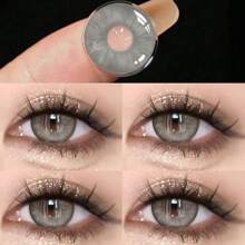 1 副黑灰色隐形眼镜，用于眼部美容眼部化妆品直径 14.5 毫米，年度使用隐形眼镜万圣节服装角色扮演 - 棕色 - 查看 4