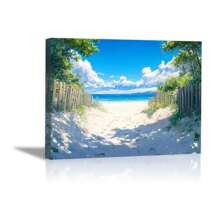 Canvas Wall Art, The Beach Is Of Natural Beauty, Landscape Pictures, Wall Pictures, Large Artwork, Wall Prints, Wall Art Decor, Big Wall Art, Large Landscape Wall Art, For Bedroom, Living Room, Bathroom, Bookstore Etc Various Scenes.