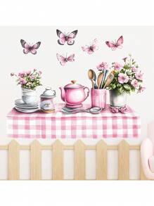 1 件创意厨房用具收纳架墙贴用于房间装饰、节日家居装饰、最佳礼物、乙烯基墙贴花、新颖厨房贴纸、用于厨房装饰、防油防水、贴纸、墙贴花、乙烯基贴花用于家居装饰、春季装饰物品刷新您的家、拉玛装饰贴纸墙面装饰浴室装饰卧室装饰房间装饰物品客厅装饰房屋装饰家居装饰客厅墙纸壁纸墙贴