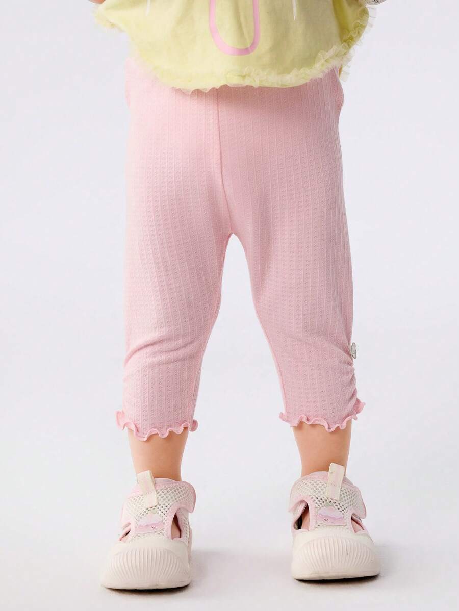 Balabala Baby Girls' Lightweight Leggings, Stylish Summer Pants, 2025 New Arrival