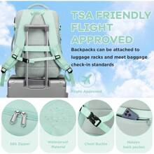 Mochila de viaje para mujer, mochila de transporte como artículo personal por vuelo, mochila para portátil de 17.3 pulgadas - Azul - Ver 4