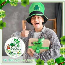 圣帕特里克节亚克力心形三叶草牌匾 - 桌子、办公室和家居装饰 - 非常适合分层托盘、壁炉架和节日装饰