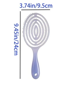 每个人都喜欢这款梳子，它具有可爱精致的镂空设计。它是完美的情人节礼物。它配有头皮按摩功能，可用于干发和湿发。它能有效梳理头发，使头发顺滑无结。其紧凑的尺寸确保了便携性，让您轻松随身携带。 - 彩色 - 查看 25