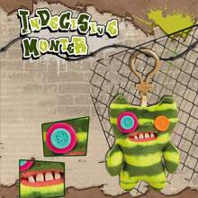 ZURU Fuggler Cute Monster Keychain About 4.5inch Cute Monster Funky Tooth Ugly Funny Adult Interesting Doll Perfect Gift For Collection Birthday