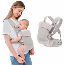 Portabebés recién nacido IULONEE, portabebé suave y ligero | Ergonómico, con soporte ajustable para el cuello, ideal para recién nacidos de 7-45 libras, con mayor comodidad y soporte