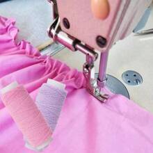 6 Stücke 0,6mm elastischer Faden, je 20m Spule, elastischer Nähfaden für Nähmaschinen, Raffgarn für Nähen, Overlock-Maschinen, Quilt, Stricken, Weben, DIY