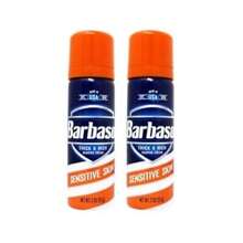 Barbasol Shave Cream Sensitive Skin Thick Rich Shaving Cream Travel Size 2 Oz 57 G Pack Of 2 - Multicolor - View 1