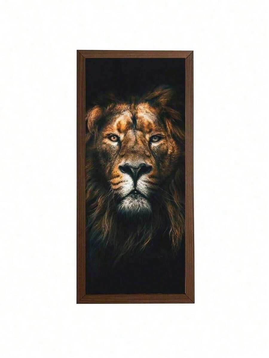 Framed Picture For Barbecue Corner And Bar 19x40cm - 45 Lion 02 - View 1