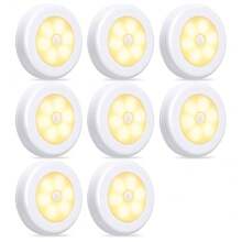 Đèn cảm biến chuyển động trong nhà, Đèn ngủ cảm biến chuyển động chạy bằng pin, Đèn từ dưới tủ, Đèn tủ quần áo cảm biến chuyển động, Đèn chiếu sáng dưới tủ, Đèn cầu thang trong nhà, Đèn tường dán, Đèn dưới quầy bếp, Phòng ngủ, Phòng tắm, Nhà vệ sinh, Nhà - Nhiều màu - Xem 24