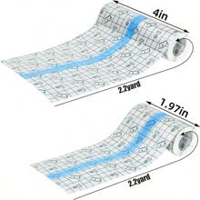 4卷透明弹力创可贴防水绷带纹身绷带圆形透明薄膜敷料透明创可贴敷料胶带适用于淋浴纹身 - 白色 - 查看 8