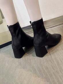 Women's Boots Waterproof Platform Boots Fashion Ladies Ankle Boots Coated - 黑色 - 查看 5