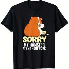 Cute Hamster Kids School My Hamster Ate My Homework T-Shirt