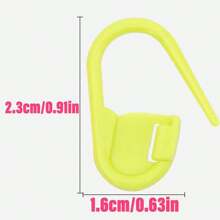 20pcs/80pcs/160pcs Mixed Color Knitting Crochet Stitch Markers Assorted Sewing Knitting Locking Needle Row Counter Markers DIY Craft Plastic Pins Weaving Stitch Holders - Color Mixing - View 2