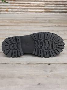 2025 New Thick Sole Women Shoes, Flat Loafers, Spring/Autumn Flat Shoes, Fashionable Versatile Casual Shoes For All Seasons, Slip-On Flat Shoes, Short Women Height Increase Shoes, Ladies Work Shoes