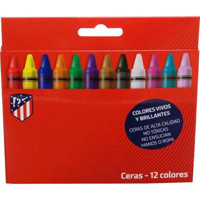 Lot de 12 crayons de couleur Atlético de Madrid Couleurs vives - 12 crayons de couleur Atlético de Madrid Texture douce et facile à appliquer ⚫ Livraison GRATUITE ✅ Livraison 24/48h en Espagne (péninsule)