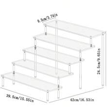 1 件亚克力展示架，多层分层展示架，家庭储物收纳架和产品展示架，适用于香水、化妆品、收藏品、玩具、派对装饰 - 無色 - 查看 20