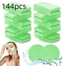 Compressed Facial Sponges In 6 Vibrant Colors - Professional Esthetician's Choice For Makeup Removal And Skin Exfoliation, Round Cleansing Sponges For Women, Ideal For Daily Washing
