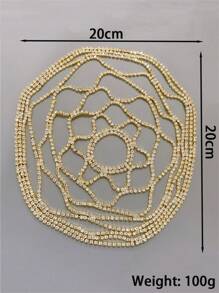 Rhinestone Mesh Headchain, Suitable For Formal Occasions - Multicolor - View 7