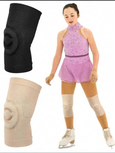 1pc/2pcs Sports Knee Pads, Silicone Protective Compression Knee Sleeve, Unisex Joint Support Brace, Suitable For Running, Hiking, Dancing, Skipping, Basketball, Cycling, Skating