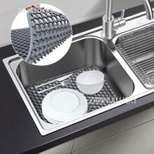 Silicone Sink Mat,Sink Protectors For Bottom Of Kitchen Sink,Kitchen Sink Accessory,Heat Resistant Dishes Drying Mats,Non-Slip Kitchen Mats For Sink Side, Natural And Hygienic Kitchen Essential For Home And Kitchen Room Decor, Part Of Your Cozy Fall& Winter Styles And Christmas Decorations - Multicolor - View 12