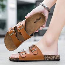 2025 New Thick Sole Plus Size Sandals, Summer Breathable Beach Shoes Casual Two-Wear Slippers For Young Men And Women, Lightweight Comfortable Waterproof Non-Slip Soft Bottom Beach Shoes, Versatile Slides