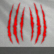 Monster Claw Scratch Stickers For Motorcycle, Vinyl Decals For DIY Motocross Helmet Body For BMW KTM Kawasaki  SUZUKI , 2 Pcs.