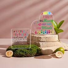 1 pieza Letrero de escritorio de acrílico regalo, de madre a hija cumpleaños, graduación, boda - Halloween, Acción de Gracias, regalo de Navidad para hija - boda, cumpleaños, Halloween, Acción de Gracias, Navidad