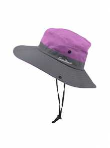 1 件装，女士马尾辫太阳帽，防紫外线可折叠网眼宽边沙滩帽，户外帽 - 顏色 - 查看 7